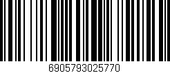 Código de barras (EAN, GTIN, SKU, ISBN): '6905793025770'