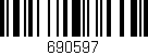 Código de barras (EAN, GTIN, SKU, ISBN): '690597'