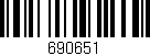 Código de barras (EAN, GTIN, SKU, ISBN): '690651'