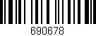 Código de barras (EAN, GTIN, SKU, ISBN): '690678'
