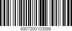 Código de barras (EAN, GTIN, SKU, ISBN): '6907000103998'
