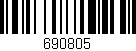 Código de barras (EAN, GTIN, SKU, ISBN): '690805'