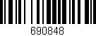 Código de barras (EAN, GTIN, SKU, ISBN): '690848'