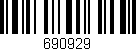 Código de barras (EAN, GTIN, SKU, ISBN): '690929'