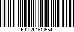 Código de barras (EAN, GTIN, SKU, ISBN): '6910201610554'