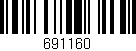 Código de barras (EAN, GTIN, SKU, ISBN): '691160'
