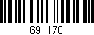Código de barras (EAN, GTIN, SKU, ISBN): '691178'