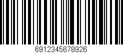 Código de barras (EAN, GTIN, SKU, ISBN): '6912345678926'