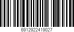 Código de barras (EAN, GTIN, SKU, ISBN): '6912922419027'