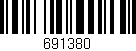 Código de barras (EAN, GTIN, SKU, ISBN): '691380'