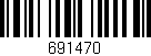 Código de barras (EAN, GTIN, SKU, ISBN): '691470'
