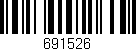 Código de barras (EAN, GTIN, SKU, ISBN): '691526'