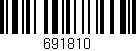 Código de barras (EAN, GTIN, SKU, ISBN): '691810'