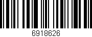Código de barras (EAN, GTIN, SKU, ISBN): '6918626'