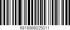 Código de barras (EAN, GTIN, SKU, ISBN): '6918988025011'