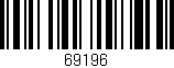 Código de barras (EAN, GTIN, SKU, ISBN): '69196'