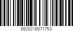 Código de barras (EAN, GTIN, SKU, ISBN): '6920218971753'