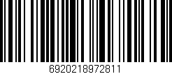 Código de barras (EAN, GTIN, SKU, ISBN): '6920218972811'