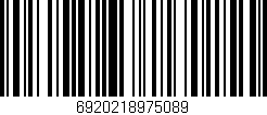 Código de barras (EAN, GTIN, SKU, ISBN): '6920218975089'