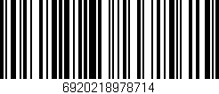 Código de barras (EAN, GTIN, SKU, ISBN): '6920218978714'