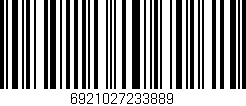 Código de barras (EAN, GTIN, SKU, ISBN): '6921027233889'