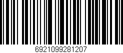 Código de barras (EAN, GTIN, SKU, ISBN): '6921099281207'