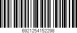Código de barras (EAN, GTIN, SKU, ISBN): '6921254152298'