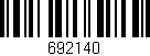 Código de barras (EAN, GTIN, SKU, ISBN): '692140'