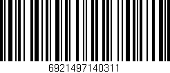 Código de barras (EAN, GTIN, SKU, ISBN): '6921497140311'