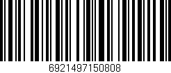 Código de barras (EAN, GTIN, SKU, ISBN): '6921497150808'