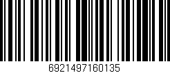 Código de barras (EAN, GTIN, SKU, ISBN): '6921497160135'