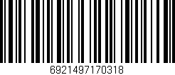 Código de barras (EAN, GTIN, SKU, ISBN): '6921497170318'