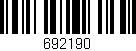 Código de barras (EAN, GTIN, SKU, ISBN): '692190'