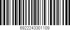 Código de barras (EAN, GTIN, SKU, ISBN): '6922243301109'