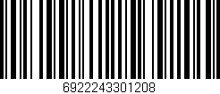 Código de barras (EAN, GTIN, SKU, ISBN): '6922243301208'