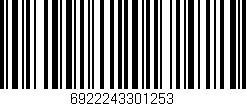 Código de barras (EAN, GTIN, SKU, ISBN): '6922243301253'