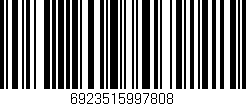 Código de barras (EAN, GTIN, SKU, ISBN): '6923515997808'