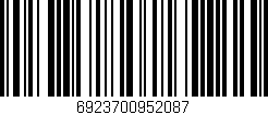 Código de barras (EAN, GTIN, SKU, ISBN): '6923700952087'