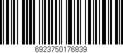 Código de barras (EAN, GTIN, SKU, ISBN): '6923750176839'