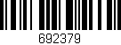 Código de barras (EAN, GTIN, SKU, ISBN): '692379'
