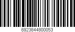 Código de barras (EAN, GTIN, SKU, ISBN): '6923844800053'