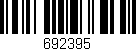 Código de barras (EAN, GTIN, SKU, ISBN): '692395'