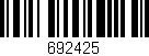 Código de barras (EAN, GTIN, SKU, ISBN): '692425'