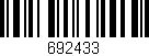Código de barras (EAN, GTIN, SKU, ISBN): '692433'