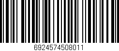 Código de barras (EAN, GTIN, SKU, ISBN): '6924574508011'
