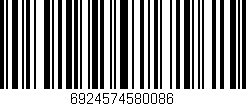 Código de barras (EAN, GTIN, SKU, ISBN): '6924574580086'
