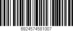 Código de barras (EAN, GTIN, SKU, ISBN): '6924574581007'