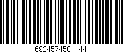 Código de barras (EAN, GTIN, SKU, ISBN): '6924574581144'