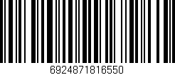Código de barras (EAN, GTIN, SKU, ISBN): '6924871816550'