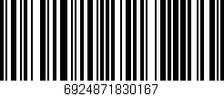 Código de barras (EAN, GTIN, SKU, ISBN): '6924871830167'